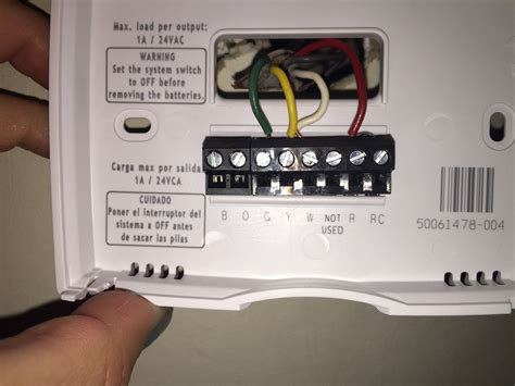 black wire honeywell thermostat wiring 